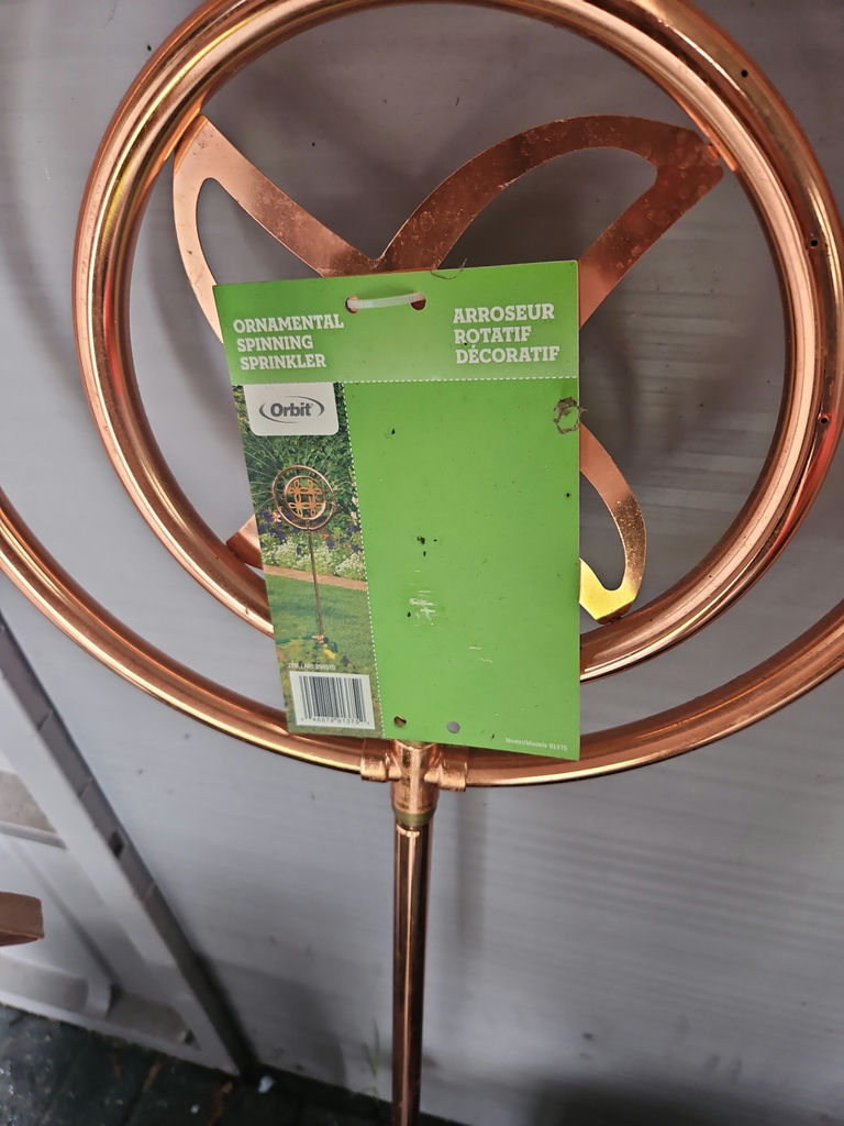 Copper Ornamental Spinning Sprinkler - image 1 of 4