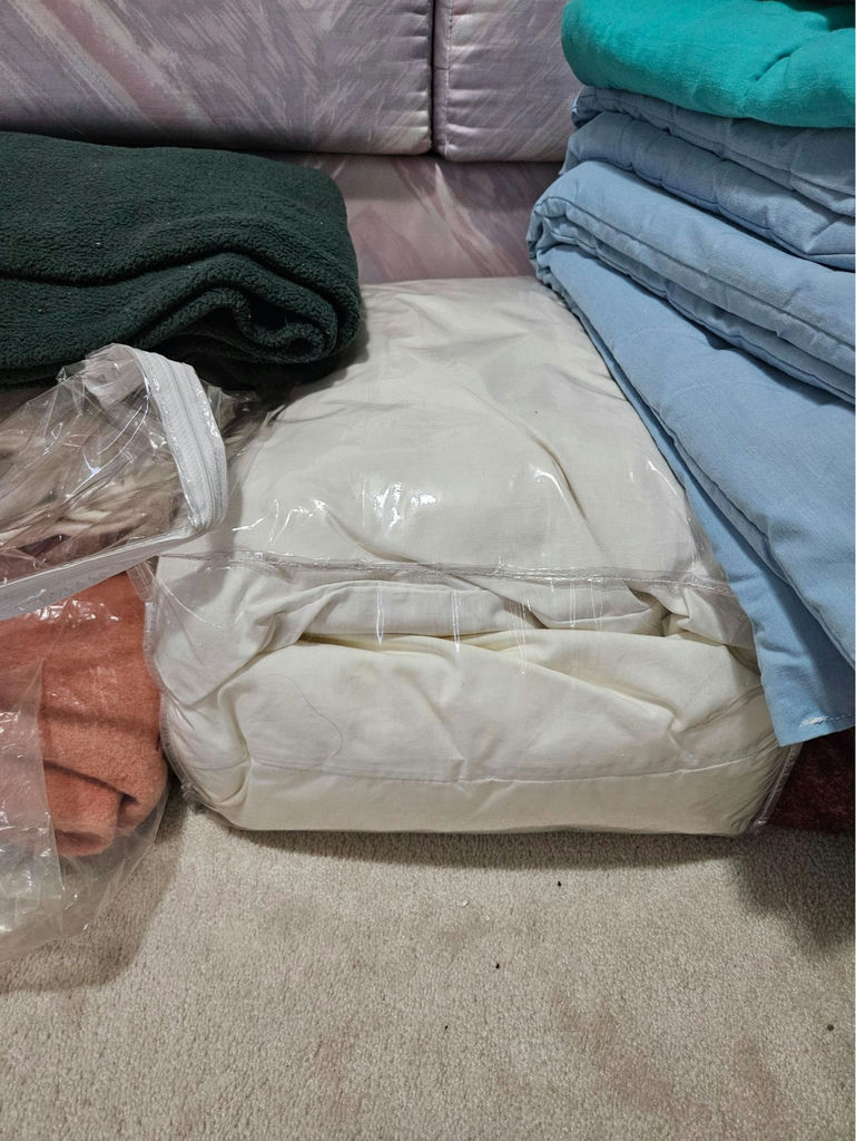 Stacked Blankets, Throws, and Pillows - image 3 of 7