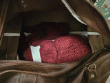 Brown leather Adidas duffel bag and Labatt's Blue Light promotional tote - thumbnail 6 of 6