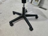 Blue fabric swivel office chair - thumbnail 4 of 5