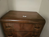 Vintage wooden tall dresser with multiple drawers - thumbnail 2 of 12
