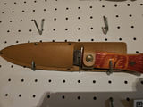 Assorted fixed-blade knives with leather sheaths - thumbnail 2 of 4