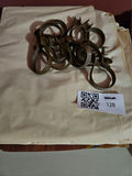 Bathroom shower curtain, liner, hooks and bath mat - thumbnail 4 of 5