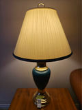 Brass and Green Glass Table Lamps - thumbnail 7 of 9