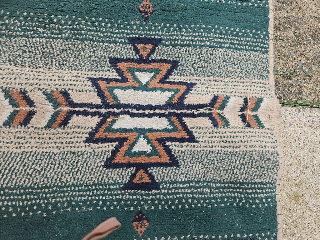 Geometric woven runner rug - image 6 of 6
