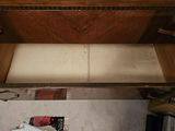 Vintage wooden dresser with round mirror - thumbnail 9 of 10