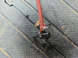 Red handheld manual air pump with hose - thumbnail 3 of 8