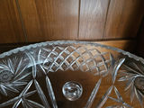 Crystal cut-glass compote with lid on pedestal feet - thumbnail 4 of 5