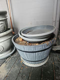 Yellow Sunflowers in Tall Planter with Assorted Garden Pots - thumbnail 3 of 8