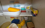 Assorted plastic kitchen storage containers and lids - thumbnail 1 of 5