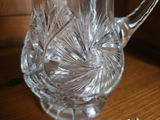 Crystal cut-glass pitcher - thumbnail 3 of 6