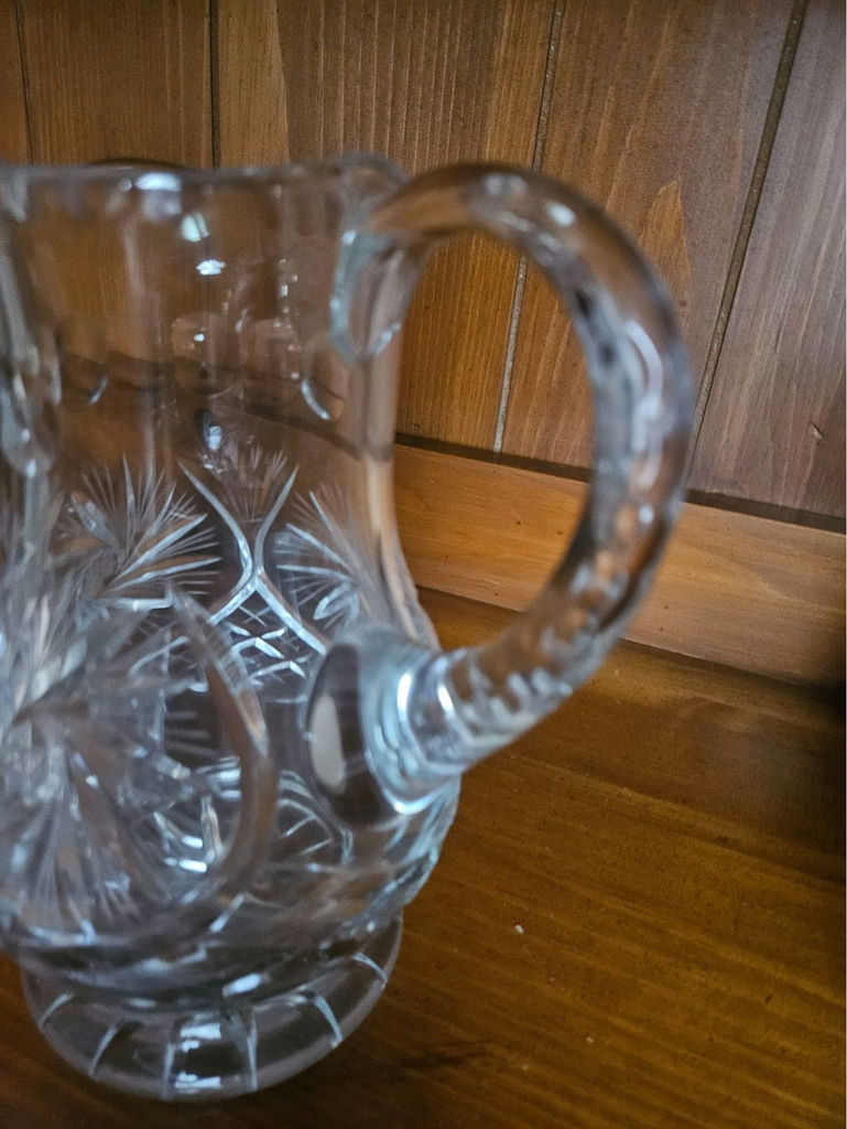 Crystal cut-glass pitcher - image 4 of 6