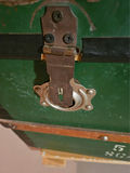 Vintage green military-style travel trunk - thumbnail 11 of 11