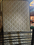 Black metal bed frame with mattress - thumbnail 8 of 8