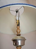 Wooden floor lamp with cream fabric shade - thumbnail 4 of 7