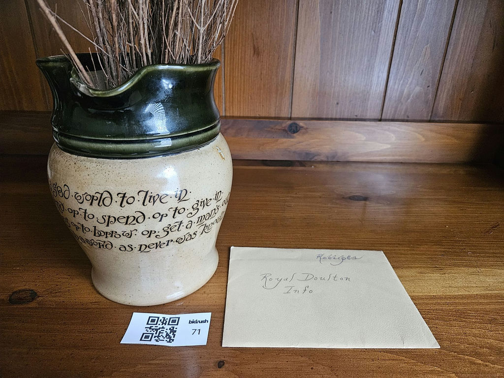 Royal Doulton International Collectors Club pitcher with inscribed text - image 1 of 8