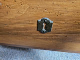 Oak wooden dining room buffet and hutch with hand crafted stainedglass-front cabinet - thumbnail 13 of 21