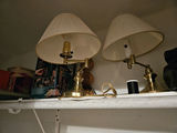 Brass table lamps with vintage boxed items - thumbnail 2 of 8