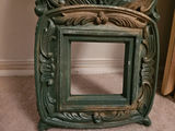 Three-section ornate green cast-iron look wall panel - thumbnail 2 of 5