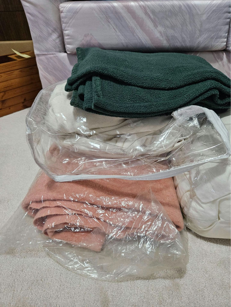 Stacked Blankets, Throws, and Pillows - image 2 of 7