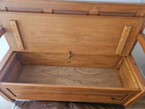 Wooden storage bench with leather cushion - thumbnail 9 of 12
