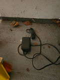 Green fabric recliner chair with power adapter - thumbnail 9 of 10