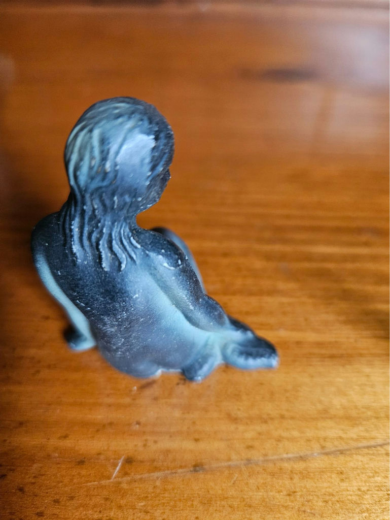 Small metal figurines: two seals, a seated female figure, and a dog - image 7 of 7