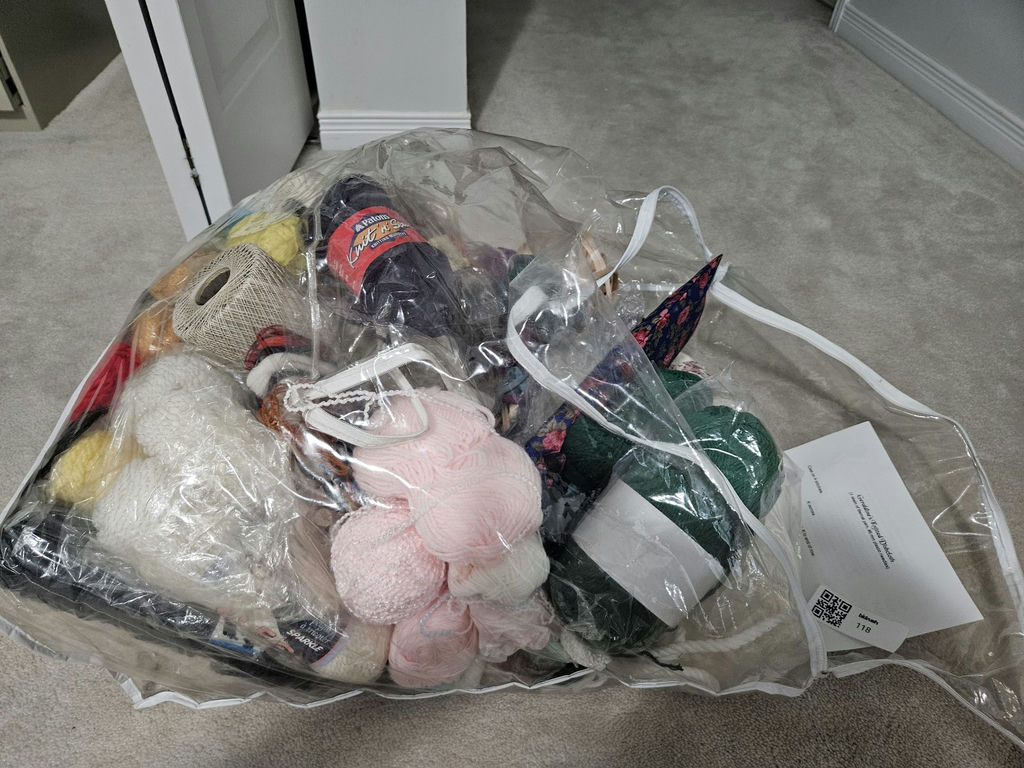 Assorted yarn and knitting supplies - image 1 of 7