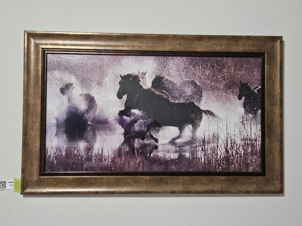 Framed horse running print - image 3 of 4
