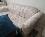 Pastel chevron-patterned fabric sofa-bed - thumbnail 2 of 7