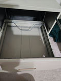 Two-drawer metal filing cabinet with hanging folders - thumbnail 5 of 8