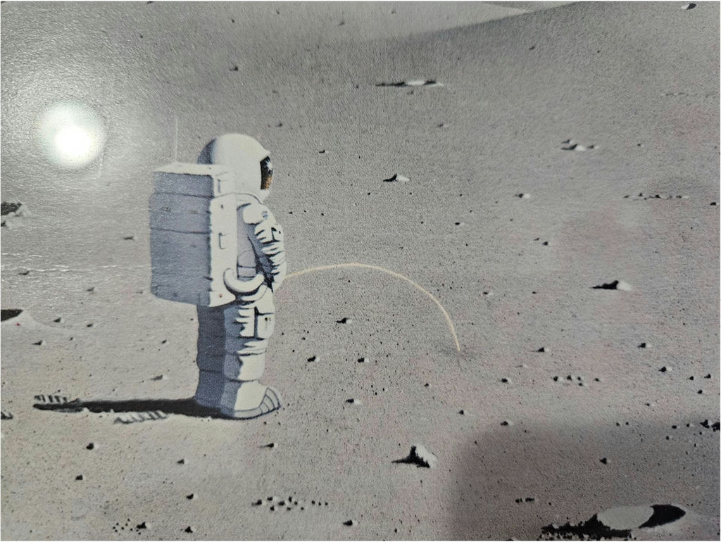 Framed astronaut on the Moon art print by Michael Bedard - image 3 of 5