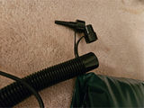 SportTek electric inflator/deflator pump with hoses and adapters and inflatable bed (unknown size) - thumbnail 7 of 9