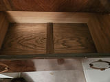 Vintage wooden tall dresser with multiple drawers - thumbnail 9 of 12