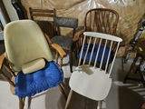 Assorted wooden and upholstered chairs - thumbnail 2 of 8