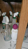 Metal wire dish rack with cleaning supplies - thumbnail 4 of 5