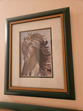Set of 3 10" X 12" framed horse portraits - thumbnail 5 of 6