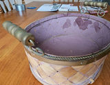 Decorative woven basket with dried botanicals and accompanying cup - thumbnail 8 of 10
