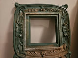 Three-section ornate green cast-iron look wall panel - thumbnail 4 of 5