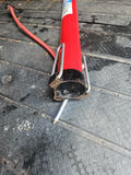 Red handheld manual air pump with hose - thumbnail 5 of 8