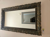 Ornate carved-frame wall mirror - thumbnail 2 of 8