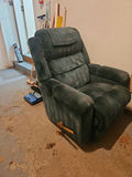 Green fabric recliner chair with power adapter - thumbnail 2 of 10