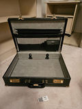 Two Black Crocodile-Textured Lockable Briefcase Set - thumbnail 2 of 9