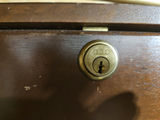 Dark wooden rack with rod display and golf ball bucket - thumbnail 6 of 8