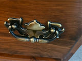 Large wooden armoire with carved crest and drawers - thumbnail 8 of 16