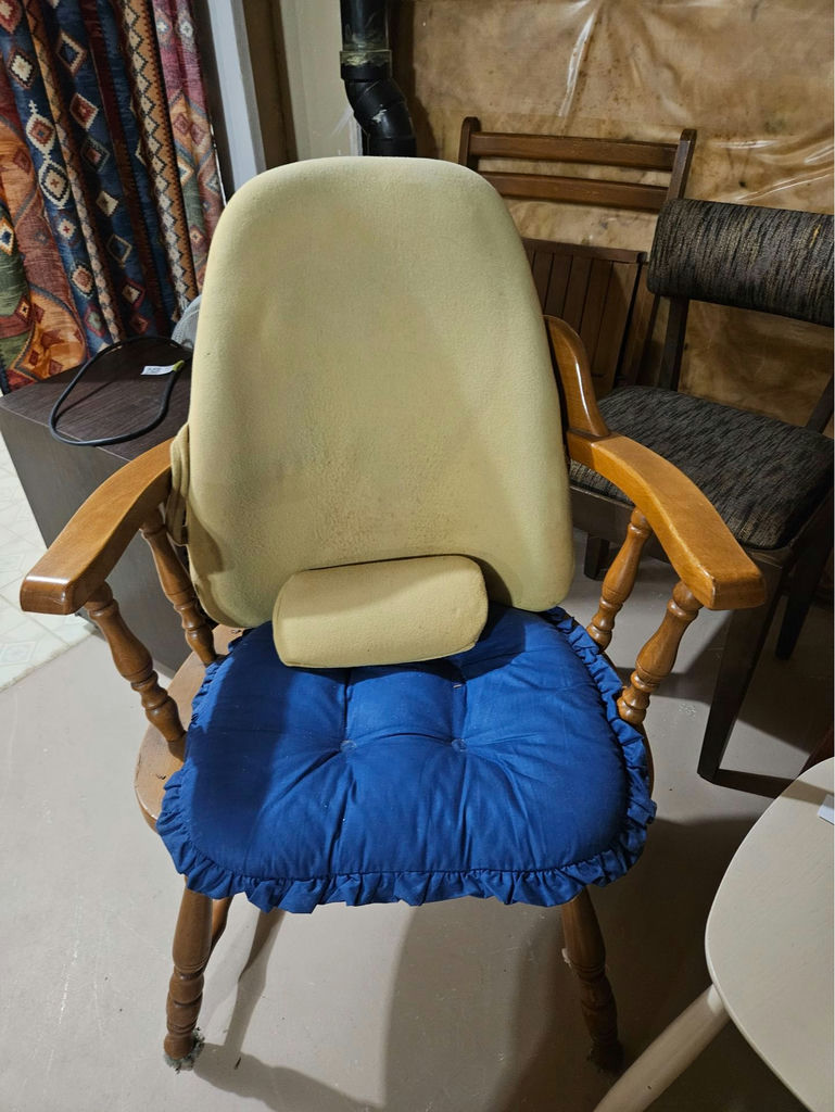 Assorted wooden and upholstered chairs - image 4 of 8