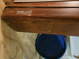 Wooden pedestal dining table with curved legs - thumbnail 4 of 7