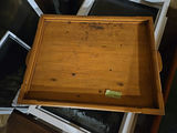 Assorted furniture pieces: white glass-top display tables, a console table, and a wooden dresser - thumbnail 16 of 16