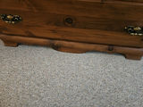 Large wooden armoire with carved crest and drawers - thumbnail 10 of 16