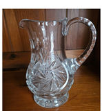 Crystal cut-glass pitcher - thumbnail 1 of 6